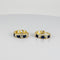 Boucles d'oreilles Boucles d'oreilles en or jaune avec saphirs bleus et blancs 58 Facettes 2604030