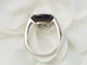 Bague 53 Bague en or blanc, quartz fumé et diamants 58 Facettes 33304