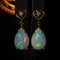 Boucles d'oreilles Celestial Heart - Boucles d'oreilles en or jaune, opales et diamants 58 Facettes E021