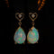 Boucles d'oreilles Celestial Heart - Boucles d'oreilles en or jaune, opales et diamants 58 Facettes E021