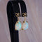 Boucles d'oreilles Celestial Heart - Boucles d'oreilles en or jaune, opales et diamants 58 Facettes E021