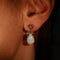 Boucles d'oreilles Celestial Heart - Boucles d'oreilles en or jaune, opales et diamants 58 Facettes E021