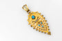 Pendentif Pendentif ancien en or jaune, turquoises et perles 58 Facettes 12203
