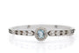 Bracelet Bracelet en or blanc avec aigue-marine et diamants 58 Facettes 12204