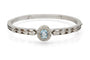 Bracelet Bracelet en or blanc avec aigue-marine et diamants 58 Facettes 12204