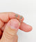 Puces d'oreilles vintage en or blanc et diamants cognac 58 Facettes A07310