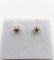 Puces d'oreilles vintage en or blanc et diamants cognac 58 Facettes A07310