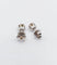 Puces d'oreilles vintage en or blanc et diamants cognac 58 Facettes A07310