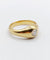 Bague 55.5 Bague jonc dôme antique en or 18k et diamant taille ancienne 58 Facettes A07312