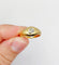 Bague 55.5 Bague jonc dôme antique en or 18k et diamant taille ancienne 58 Facettes A07312