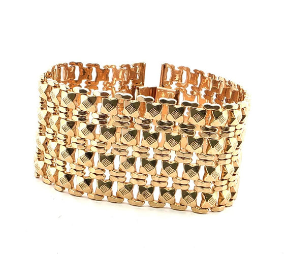 Bracelet Bracelet en or jaune 18 ct massif 58 Facettes 381/26 A