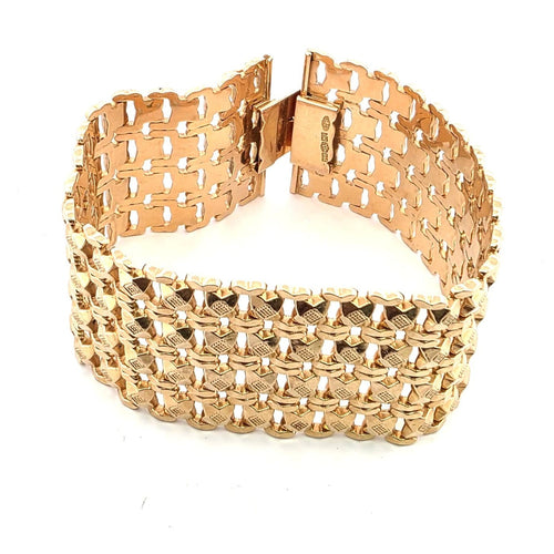 Bracelet Bracelet en or jaune 18 ct massif 58 Facettes 381/26 A