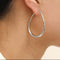 Boucles d'oreilles Jullie - Boucles d’oreilles créoles grand modèle 58 Facettes SER1010WG