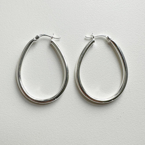Boucles d'oreilles Jullie - Boucles d’oreilles créoles grand modèle 58 Facettes SER1010WG