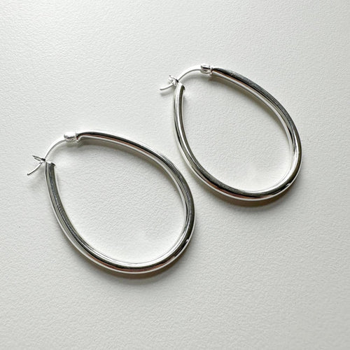 Boucles d'oreilles Jullie - Boucles d’oreilles créoles grand modèle 58 Facettes SER1010WG