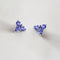 Boucles d'oreilles Eden - Boucles d'oreilles en or blanc 18K et tanzanites 58 Facettes GER1124TZ