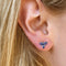 Boucles d'oreilles Eden - Boucles d'oreilles en or blanc 18K et tanzanites 58 Facettes GER1124TZ
