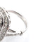 Bague 55 Bague en or blanc 18 kt avec émeraude et diamants 58 Facettes 377/26 N
