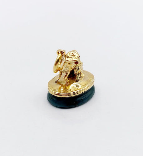 Pendentif Pendentif sceau antique en or 18k et jaspe 58 Facettes A07316