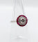 Bague 51.5 Bague cible Art déco en or blanc, platine, diamant et rubis synthétiques 58 Facettes A07317