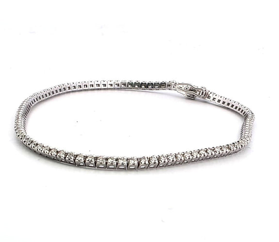 Bracelet Bracelet tennis en or blanc 18 kt avec diamants 58 Facettes 330/26 B