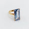 Bague 51 Bague cocktail Art déco en or 18k et spinelle synthétique 58 Facettes A07320