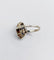 Bague 46 Bague marquise Art déco en or blanc 18K, platine, diamant et saphirs synthétiques 58 Facettes A07321