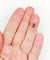 Bague 47.5 Bague pompadour antique en or 18k, platine, rubis synthétique et diamants 58 Facettes A07323