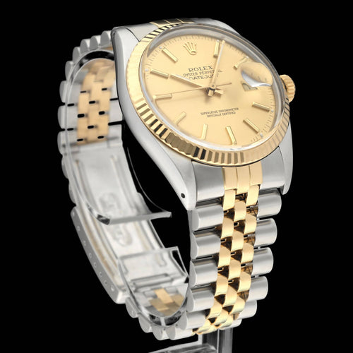 Montre Rolex - Montre Datejust 16013 en or et acier 58 Facettes ROL/DJ1/1455