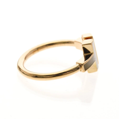 Bague 49 Tiffany & Co. T Wire - Bague en or rose, nacre et diamants 58 Facettes wir29b9tpm