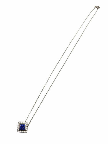 Collier Collier en or blanc, saphirs et diamants 58 Facettes 1690