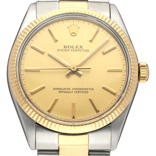 Montre Rolex - Montre Oyster Perpetual 34 1005 en or et acier 58 Facettes ROL/OOP/231