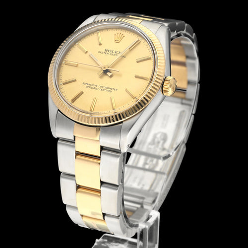 Montre Rolex - Montre Oyster Perpetual 34 1005 en or et acier 58 Facettes ROL/OOP/231