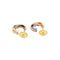 Boucles d'oreilles Cartier Trinity - Boucles d'oreilles en trois ors et diamants 58 Facettes 35638