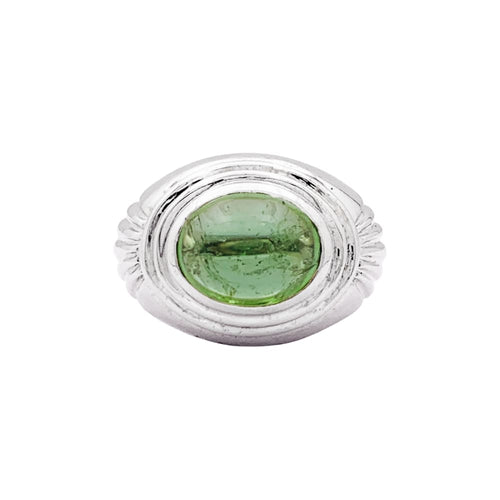 Bague 48 Boucheron Jaïpur - Bague en or blanc et tourmaline verte 58 Facettes 35666
