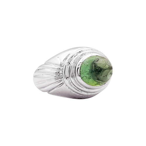 Bague 48 Boucheron Jaïpur - Bague en or blanc et tourmaline verte 58 Facettes 35666