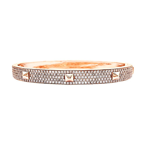 Bracelet Messika Spiky - Bracelet en or rose et diamants 58 Facettes 35711