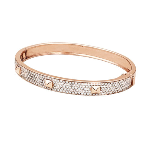 Bracelet Messika Spiky - Bracelet en or rose et diamants 58 Facettes 35711
