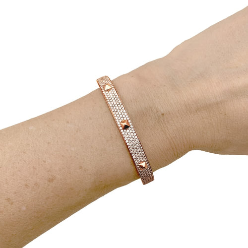 Bracelet Messika Spiky - Bracelet en or rose et diamants 58 Facettes 35711