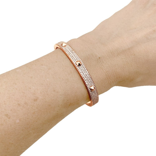Bracelet Messika Spiky - Bracelet en or rose et diamants 58 Facettes 35711