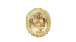 Bague 55 Bague filigranée en or jaune 18k avec citrine facettée 58 Facettes 32760