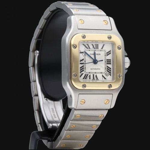 Montre Cartier Santos Galbée - Montre en or jaune et acier 58 Facettes MT46742