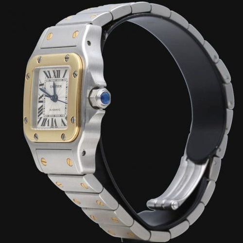 Montre Cartier Santos Galbée - Montre en or jaune et acier 58 Facettes MT46742