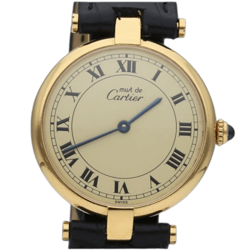 Montre Cartier Must de Cartier - Montre vermeil cadran champagne 58 Facettes MT46898