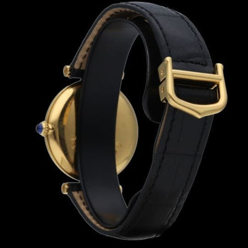 Montre Cartier Must de Cartier - Montre vermeil cadran champagne 58 Facettes MT46898