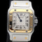 Montre Cartier Santos - Montre dame en or jaune 18K et acier 58 Facettes MT46939