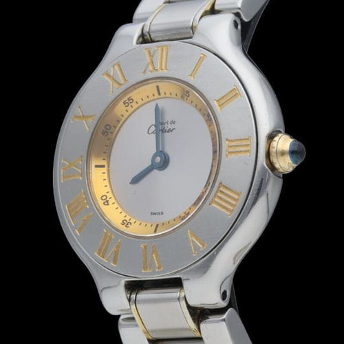 Montre Cartier Must 21 - Montre en or jaune et acier 58 Facettes MT46946