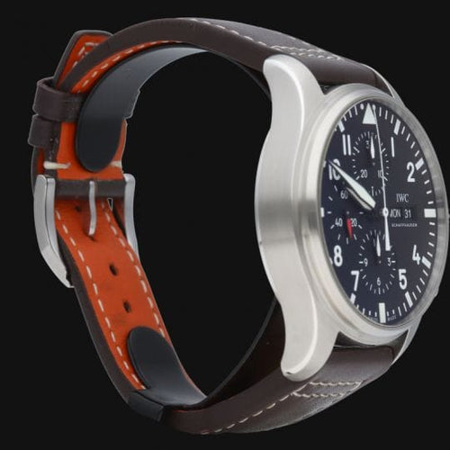 Montre IWC - Montre Pilot Chronograph en acier 58 Facettes MT46834