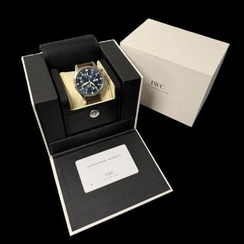 Montre IWC Pilot Petit Prince - Montre chronographe en acier 58 Facettes MT46851