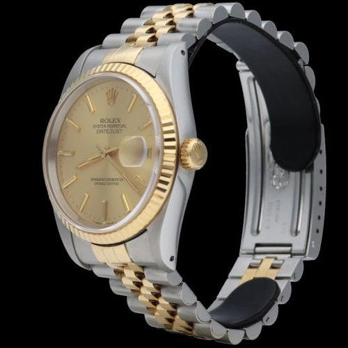 Montre Rolex Datejust 36 - Montre en or jaune et acier 58 Facettes MT46944